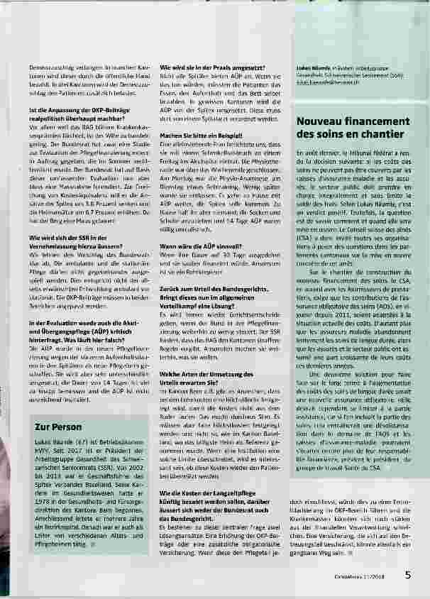 Vorschauseite 2: Krankenversicherer verabschieden sich langsam aus der Langzeitpflege