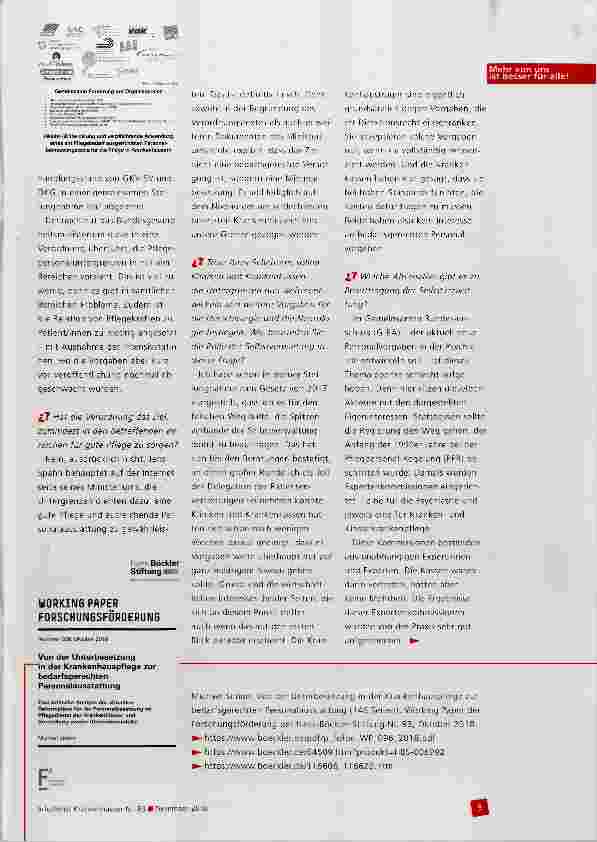 Vorschauseite 2: Ziel ist nur eine Minimalbesetzung