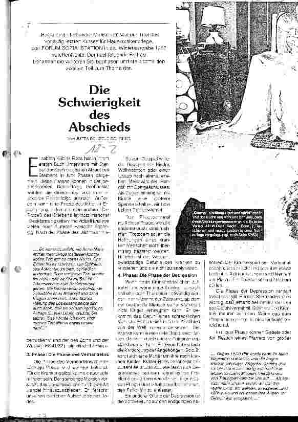 Vorschauseite 1: Die Schwierigkeit des Abschieds