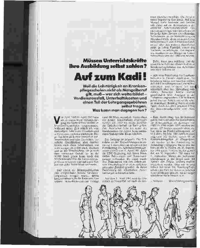 Vorschauseite 1: Müssen Unterrichtskräfte ihre Ausbildung selbst zahlen Auf zum Kadi!