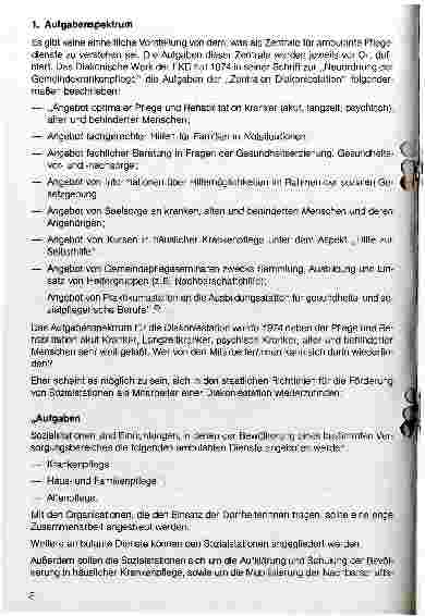 Vorschauseite 5: Diakoniestationen 1987 12 Thesen zum Referat Diakoniestationen 1987: