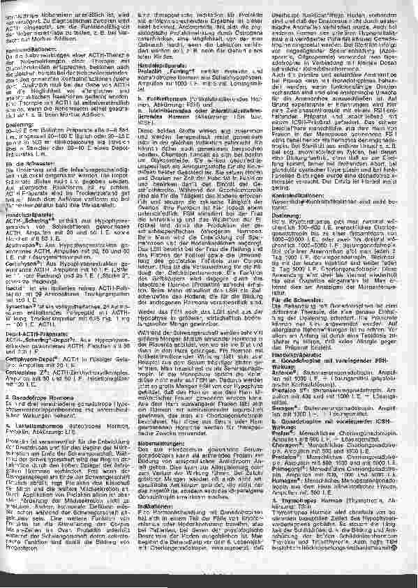 Vorschauseite 2: Kleine Arzneimittelkunde für die Schwester 26. Folge: V. Hormone und Stoffe,d.in d. hormonelle Regulationssystem eingreifen