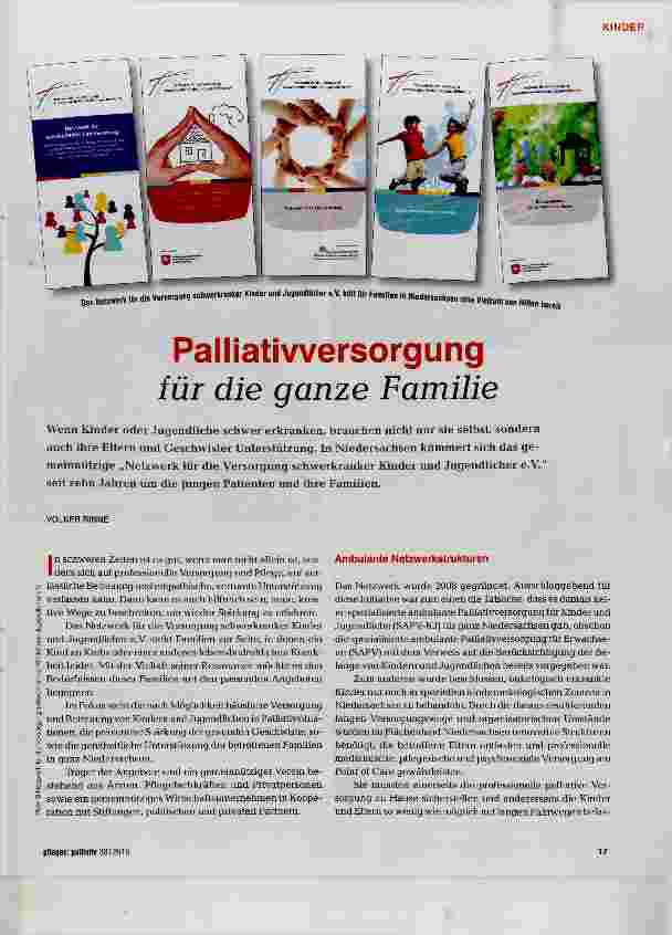 Vorschauseite 1: Palliativversorgung für die ganze Familie