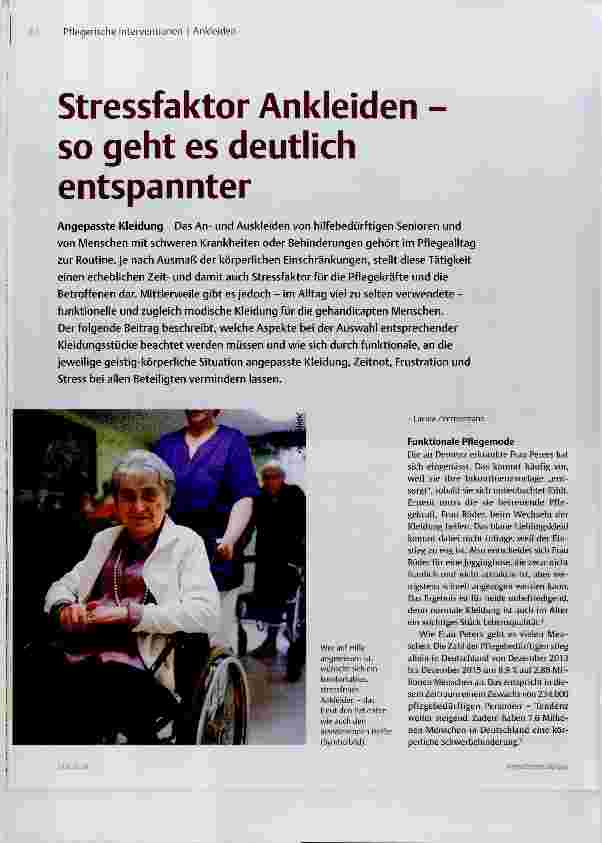 Vorschauseite 1: Stressfaktor Ankleiden so geht es deutlich entspannter