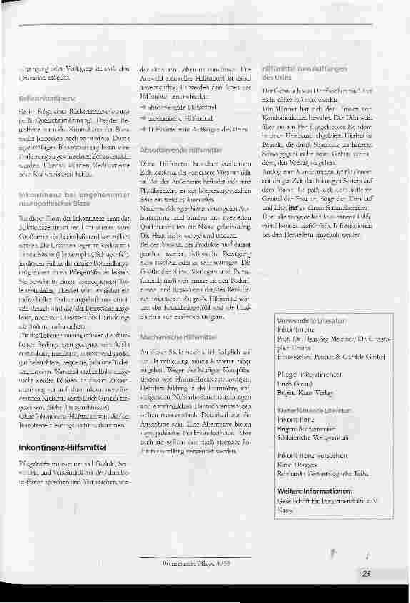 Vorschauseite 2: Pflegetip Inkontinenz