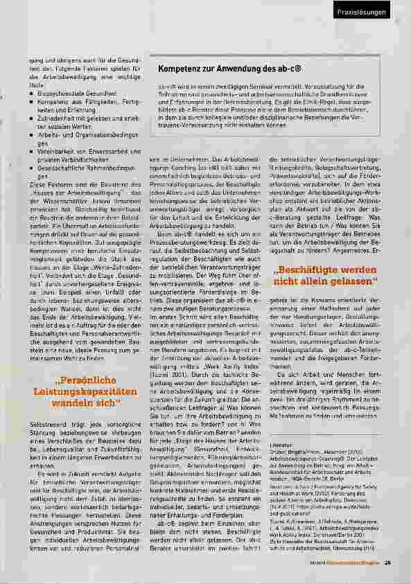 Vorschauseite 2: Gut und gerne arbeiten