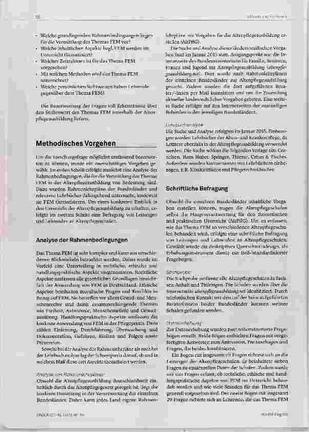 Vorschauseite 2: Freiheitseinschränkende Maßnahmen im Kontext der Altenpflegeausbildung