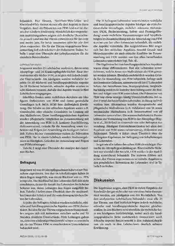 Vorschauseite 4: Freiheitseinschränkende Maßnahmen im Kontext der Altenpflegeausbildung