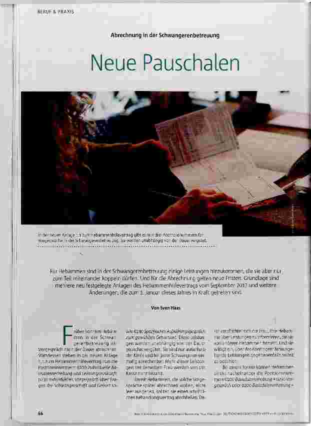 Vorschauseite 1: Neue Pauschalen