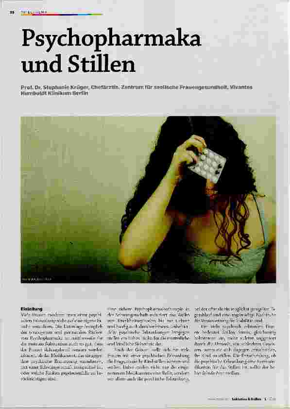 Vorschauseite 1: Psychopharmaka und Stillen