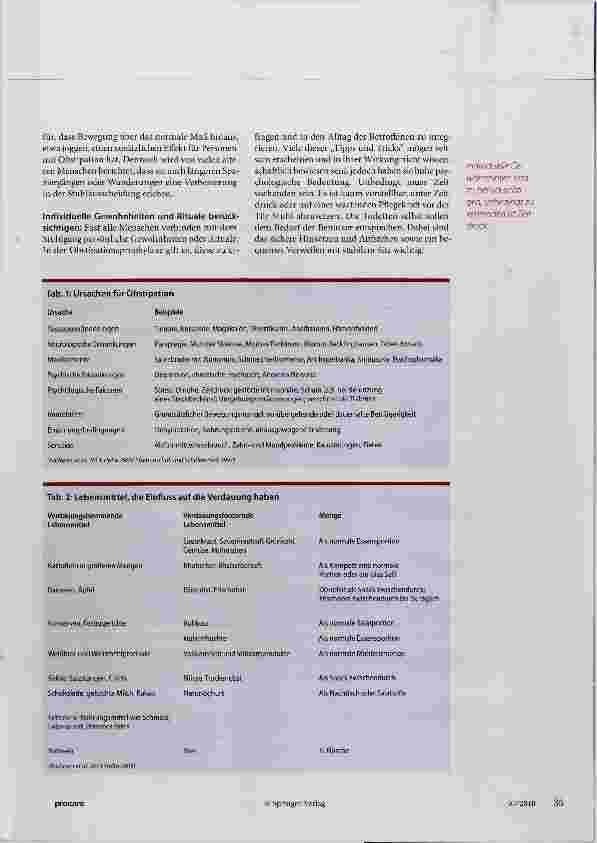 Vorschauseite 2: Der Obstipation Vorbeugen