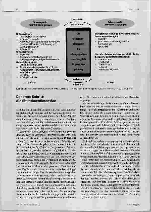 Vorschauseite 2: Praxis der Unterrichtsplanung
