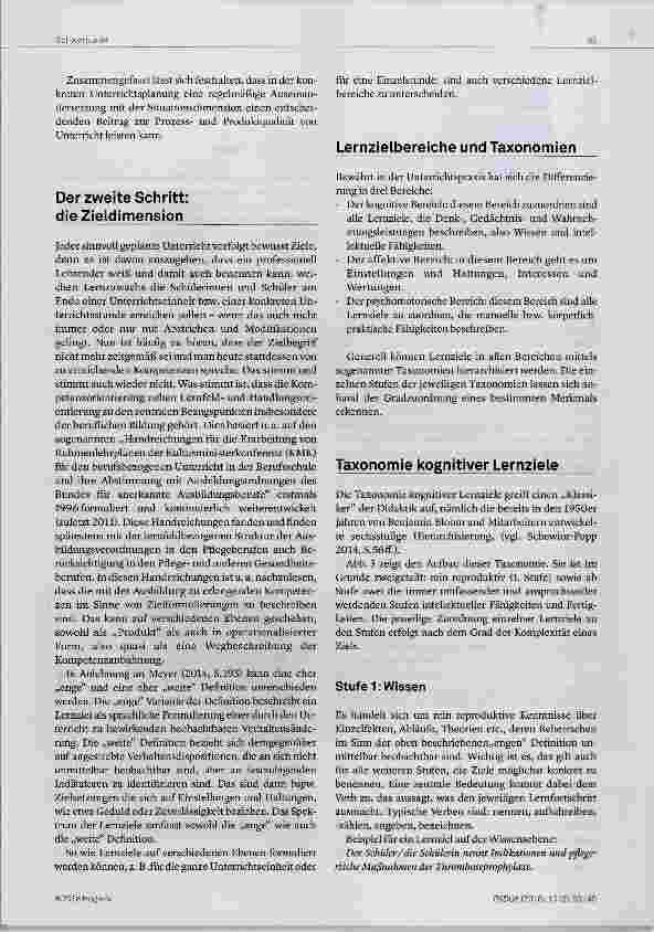 Vorschauseite 3: Praxis der Unterrichtsplanung