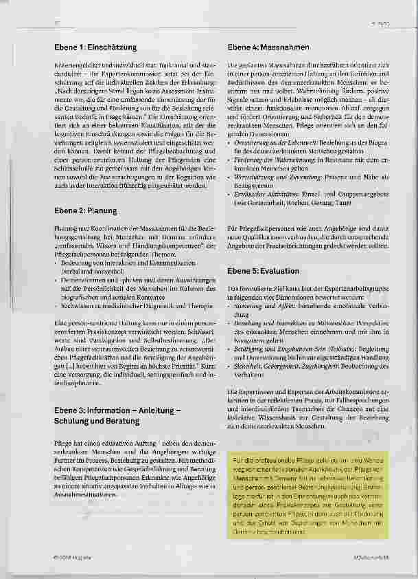 Vorschauseite 2: Beziehungsgestaltung in der Pflege von Menschen mit Demenz