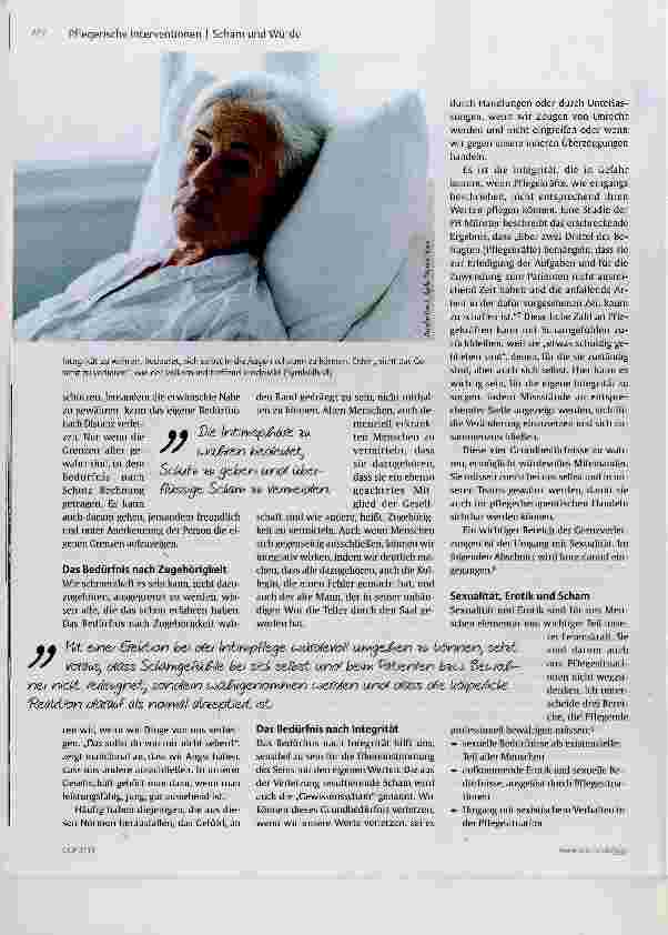 Vorschauseite 4: Scham und Würde in der Pflege