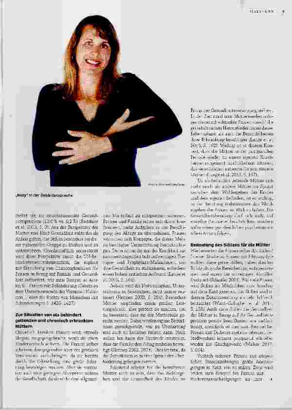 Vorschauseite 2: Stillen bei Frauen mit körperlichen Beeinträchtigungen