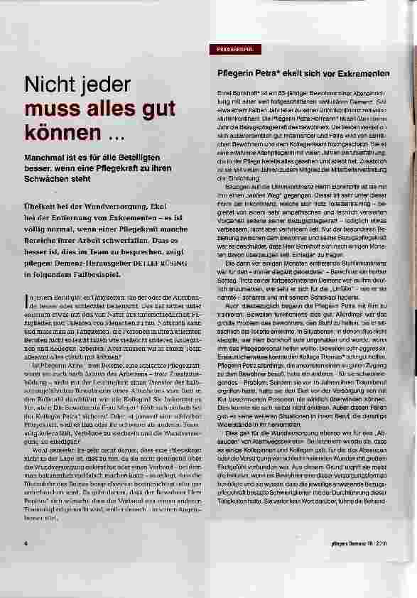 Vorschauseite 1: Nicht jeder muss alles gut können ...