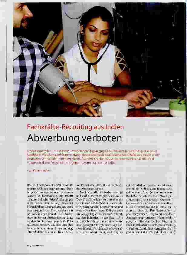 Vorschauseite 1: Fachkräfte-Recruiting aus Indien Abwerbung verboten
