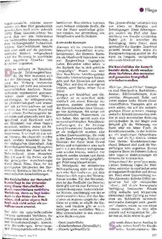 Vorschauseite 3: Heilideen unter der Lupe Denkanstöße zu den Möglichkeiten und Grenzen alternativer Pflegemethoden