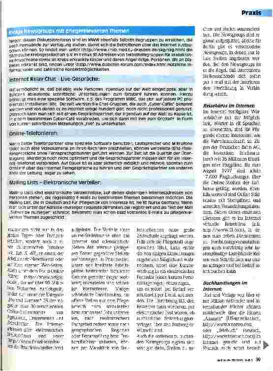 Vorschauseite 2: Was das Internet der Pflege bietet 2. Teil