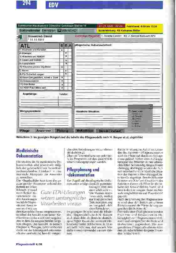 Vorschauseite 4: Weche Anforderungen müssen Hardund Software erfüllen? Der EDV-gestützte Stationsarbeitsplatz