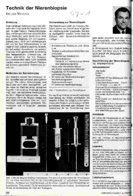 Vorschauseite 1: Technik der Nierenbiopsie