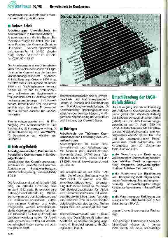 Vorschauseite 4: Umweltschutz im Krankenhaus Informationsaustausch zum Umweltschutz - Koordination der Maßnahmen