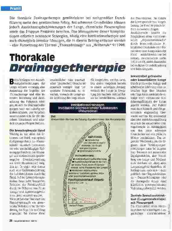 Vorschauseite 1: Thorakale Drainagetherapie