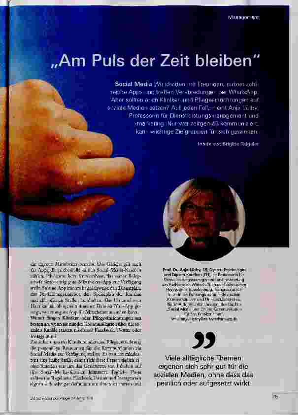 Vorschauseite 2: Am Puls der Zeit bleiben