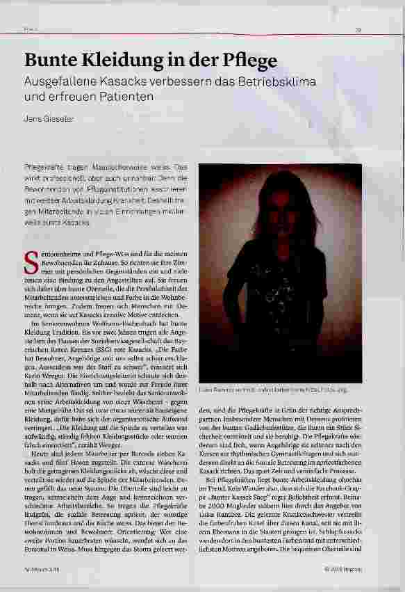 Vorschauseite 1: Bunte Kleidung in der Pflege