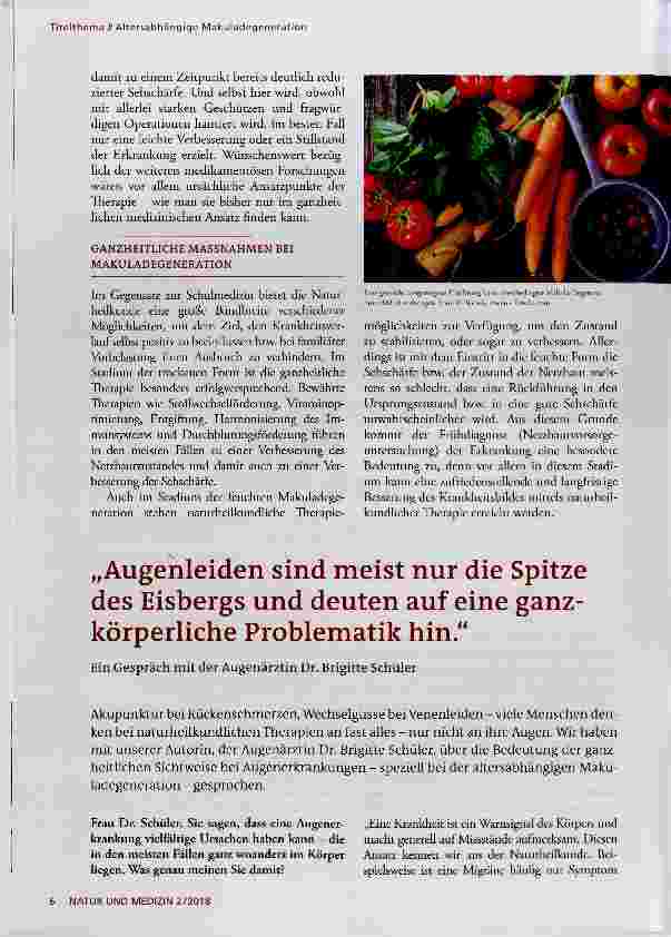 Vorschauseite 3: Natürliche Hilfe bei altersabhängiger Makuladegeneration