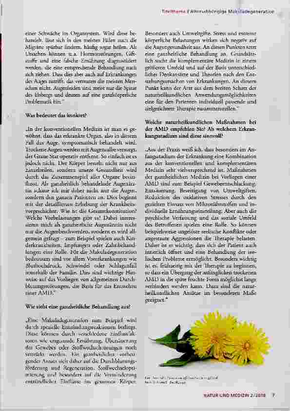 Vorschauseite 4: Natürliche Hilfe bei altersabhängiger Makuladegeneration