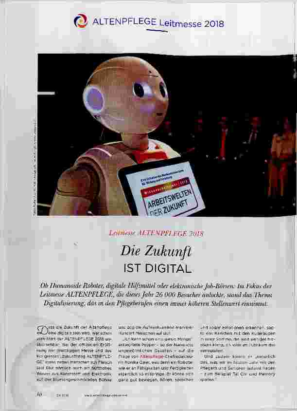 Vorschauseite 1: Die Zukunft IST DIGITAL