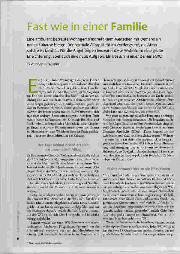 Vorschauseite 1: Fast wie in einer Familie