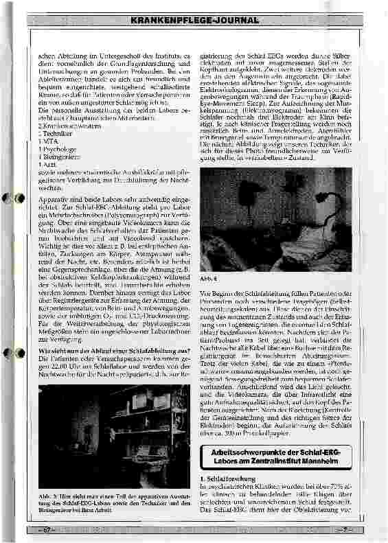 Vorschauseite 3: Psychiatrische Krankenpflege in der Forschung