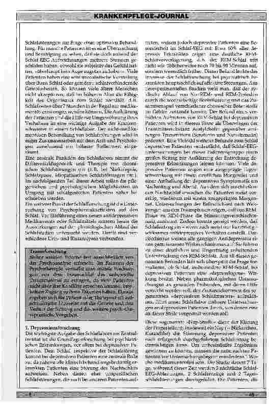Vorschauseite 4: Psychiatrische Krankenpflege in der Forschung