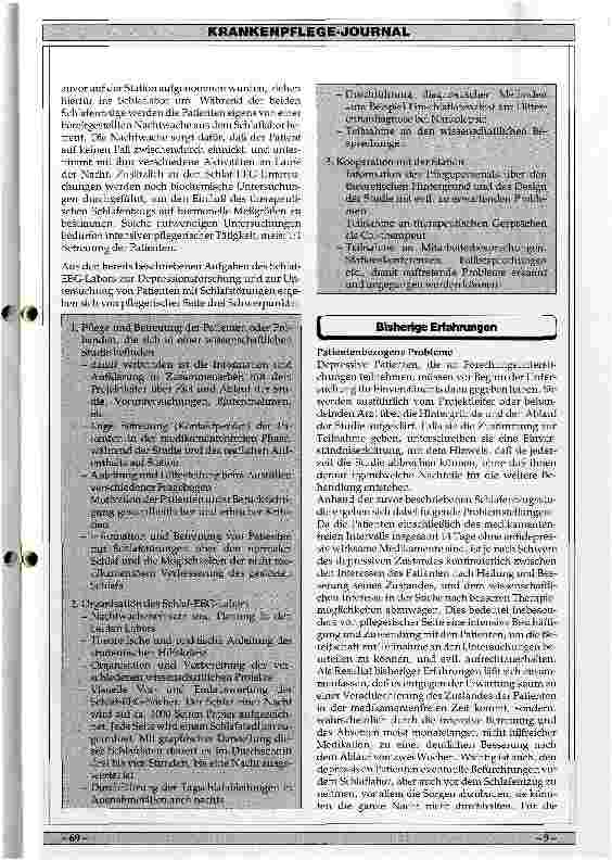 Vorschauseite 5: Psychiatrische Krankenpflege in der Forschung