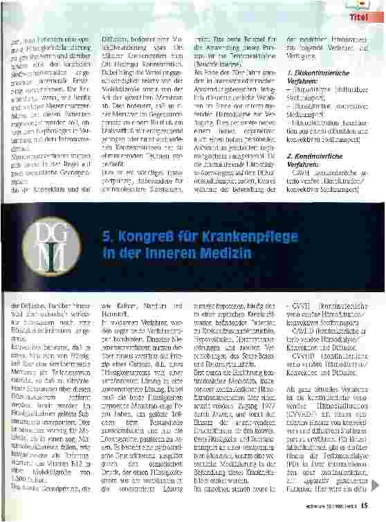 Vorschauseite 2: Pflege in der Intensivmedizin Dialyseverfahren in der Intensivmedizin