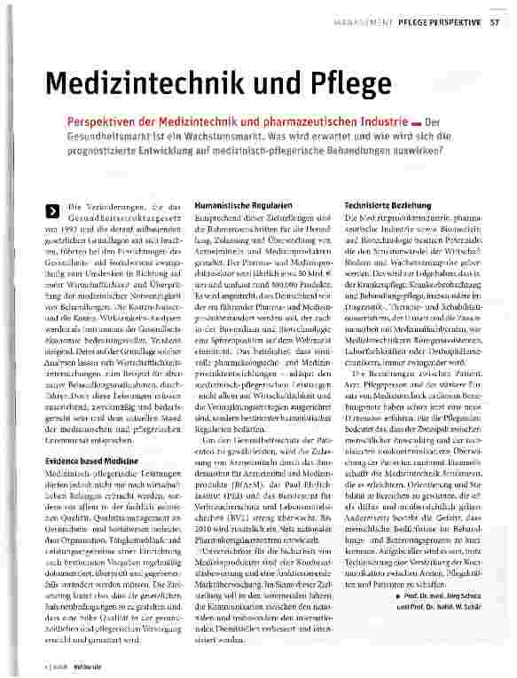 Vorschauseite 1: Medizintechnik und Pflege
