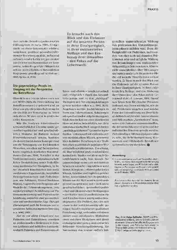 Vorschauseite 5: Zur Expertise von Betroffenen im Leben mit Krebs