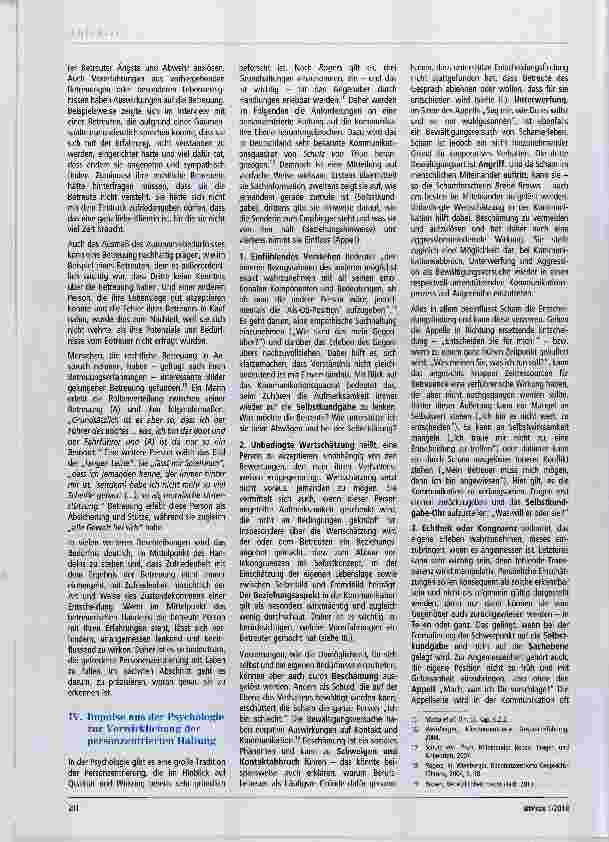 Vorschauseite 3: Qualität der Beziehungsgestaltung für die rechtliche Betreuung Impulse aus (kommunikations-)psychologischer Perspektive