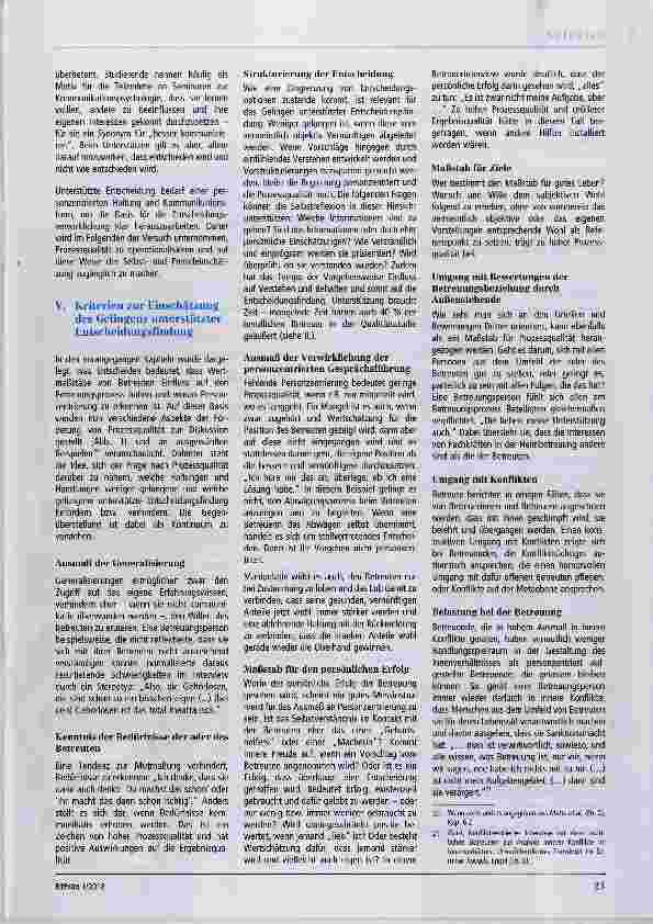 Vorschauseite 4: Qualität der Beziehungsgestaltung für die rechtliche Betreuung Impulse aus (kommunikations-)psychologischer Perspektive