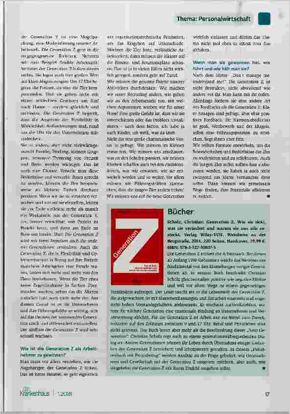 Vorschauseite 2: Im Gespräch: „Generation Z