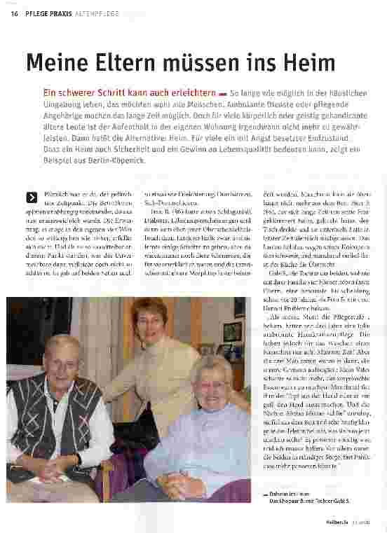 Vorschauseite 1: Meine Eltern müssen ins Heim