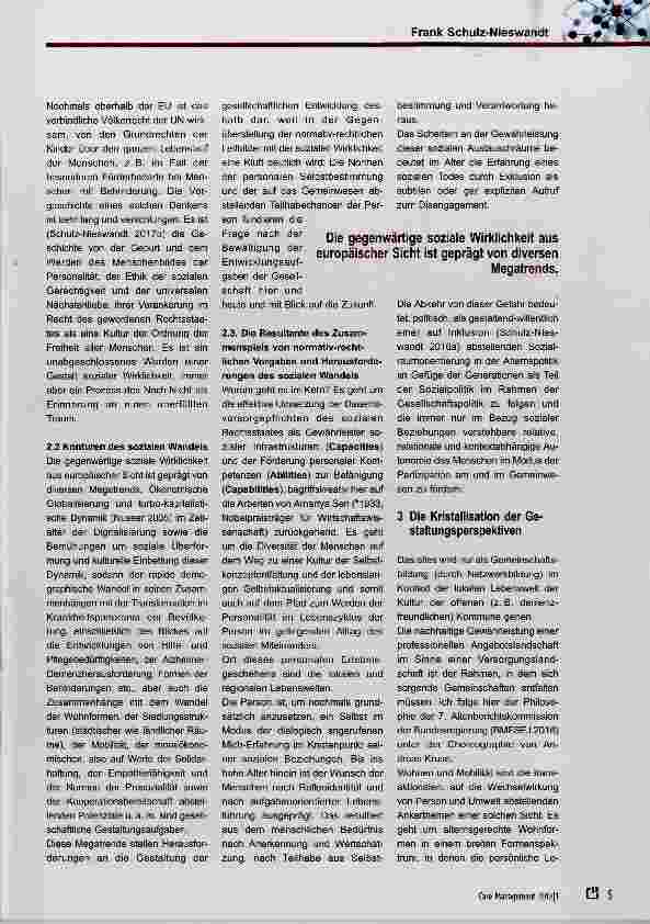 Vorschauseite 2: Der Netzwerkmensch und die Idee der Caring Communities in alternden Gesellschaften eine dichte Darlegung