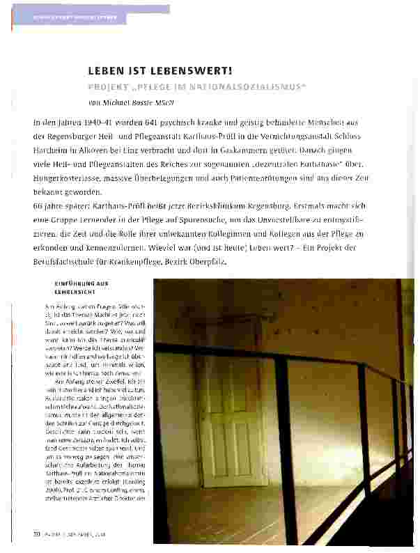 Vorschauseite 1: LEBEN IST LEBENSWERT!