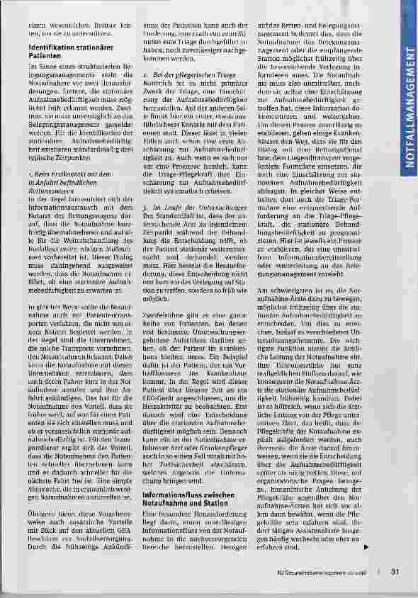 Vorschauseite 2: Störfaktor Notaufnahme?