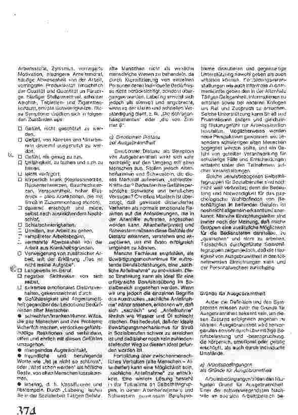Vorschauseite 2: Ausbrennen - Berufskrankheit der Altenpflege? (Burnout)