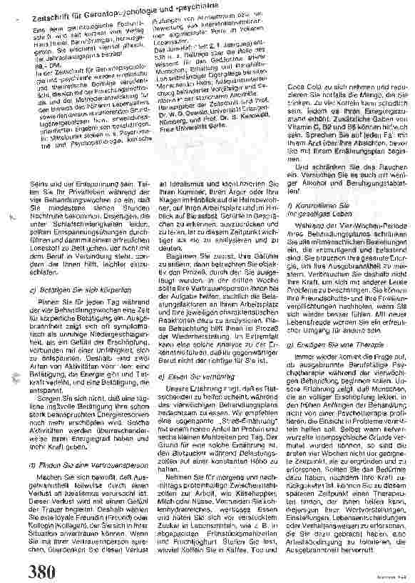 Vorschauseite 6: Ausbrennen - Berufskrankheit der Altenpflege? (Burnout)