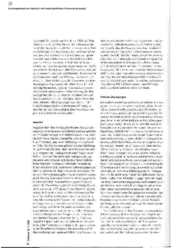 Vorschauseite 3: Antikoagulation bei Patienten mit fortgeschrittenen Tumorerkrankungen